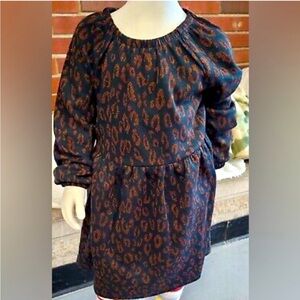 Adorable Animal Print Navy Dress!!